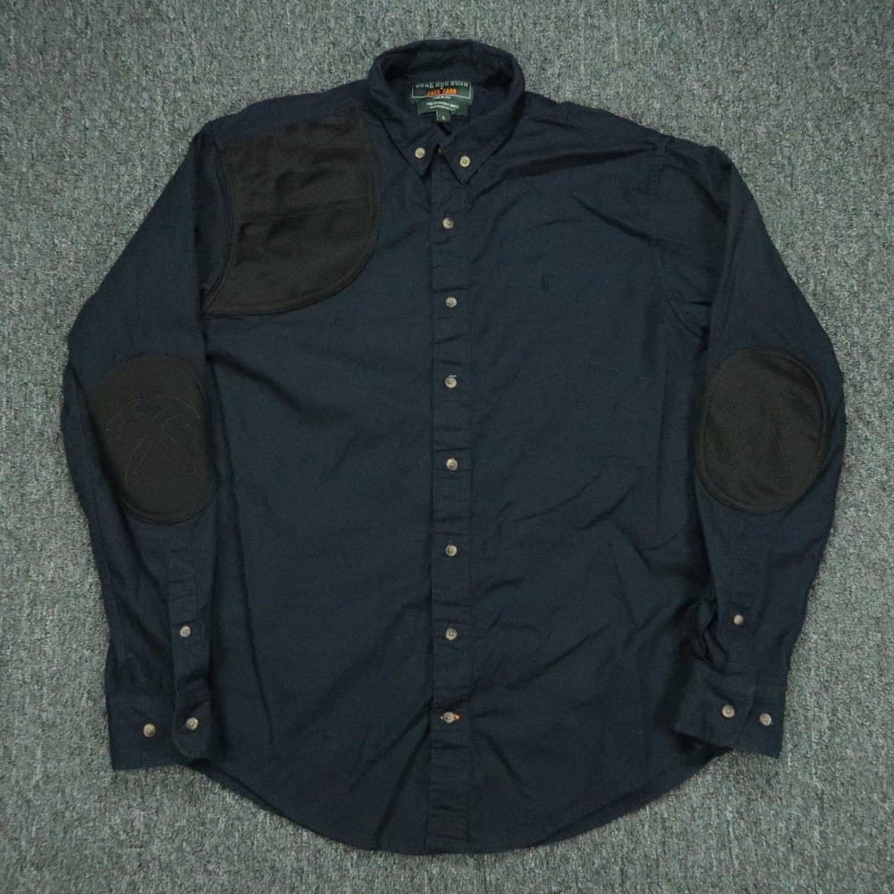 Ball and Buck Shirt Mens Large Blue Jack Carr The Hunters Long Sleeve Shooting